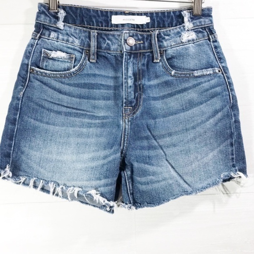 Hidden women’s distress jean shorts XS